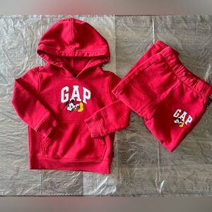 Gap Disney Mickey Mouse Hoodie & Monster Inc. Sleepwear 2-3yrs old. Unisex!